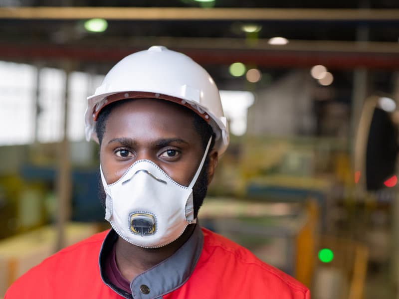 Construction training on a job site