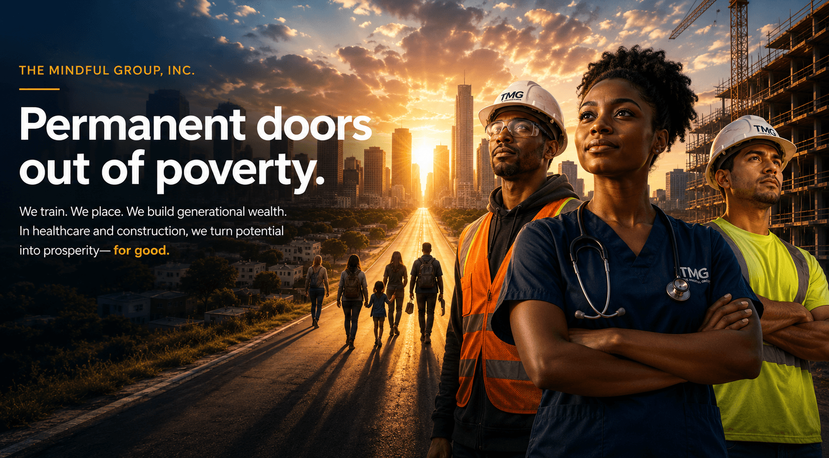 Permanent doors out of poverty — The Mindful Group